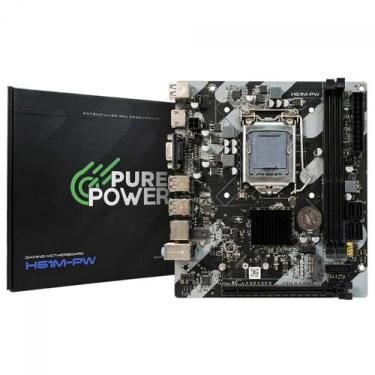 Imagem de Placa Mãe Pure Power H61M-PW, Chipset H61, Intel LGA 1155, M-ATX, DDR3