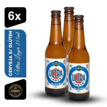 Imagem de Cerveja Ultra Lager Campinas sem Glúten 355ml Kit 6 unidades - Cerveja