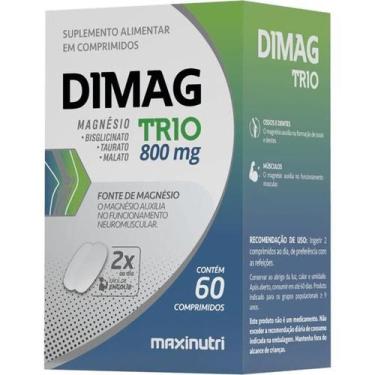 Imagem de Dimag trio 800mg  60 comprimidos  complexo de magnésio para músculos, 