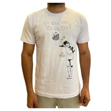 Imagem de Camisa Santos Neymar Eu Volto Masculino Licenciado Branco - SPR / Sant