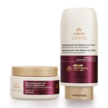 Imagem de Kit Tratamento Intensivo para Cabelos Quimicamente Danificados Lumina