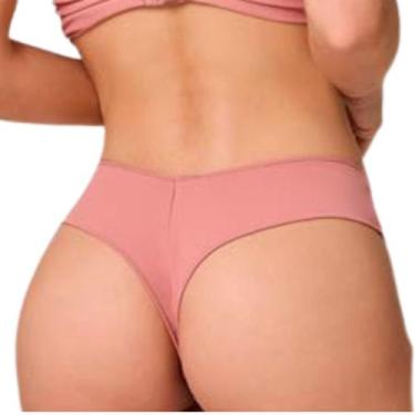 Imagem de Calcinha Fio Dental Lateral Larga Comfort Liebe, G, Rosa callas