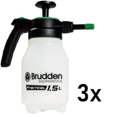 Imagem de Kit 3 Pulverizador Pressão Previa 1,5 Litros Brudden Practical