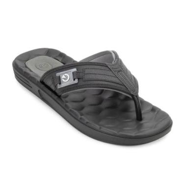 Imagem de Chinelo de dedo Cartago Egeu 3 - Preto-Cinza-Verde