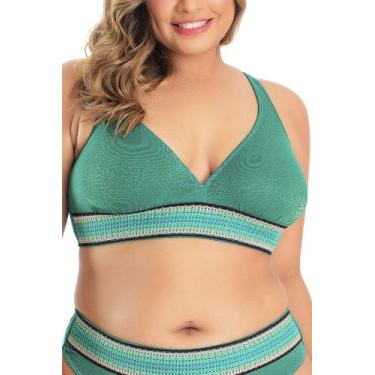 Imagem de Top Elastic Lurex Verde 617141 Banho de Mar, 52