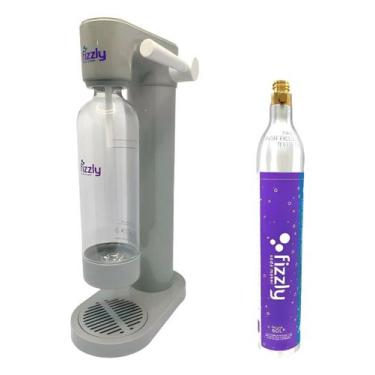 Imagem de Máquina Para Fazer Água Com Gás Gaseificar Água Fizzly Push, Cinza