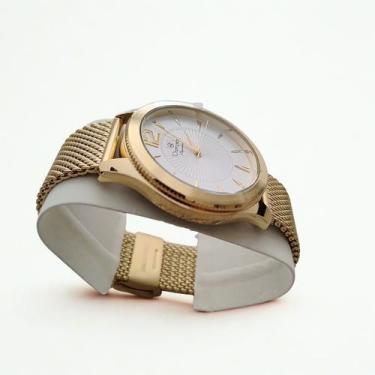 Imagem de Relógio feminino dourado 40mm CN25672M Champion