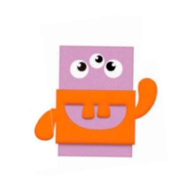 Imagem de Borracha Monstrinho Leo&Leo Roxo Roxo, Roxo