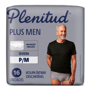 Imagem de Roupa Íntima Plenitud Plus Men Tamanho P/M Severa 16 Unidades Descartá