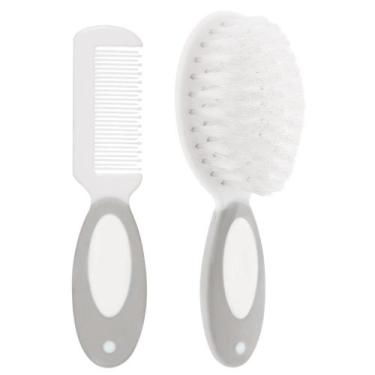 Imagem de Kit Cuidados Buba Escova e Pente Cerdas Macias Para Bebê