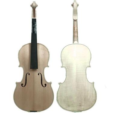 Imagem de Viola de Arco Inacabada Orquezz Feita à Mão Madeira Maciça Atiro e Abe