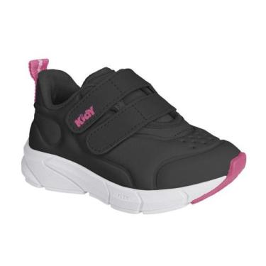 Imagem de Tênis Kidy Energy Baby Infantil Feminino, Preto branco rosa, 22