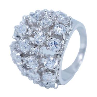 Imagem de Anel Zircônia Cristal AN3390 - Akasaki, Prateado, 14