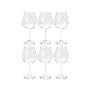 Imagem de Conjunto 6 Taças para Degustação de Vidro com Titânio Gastro 650ml Roj