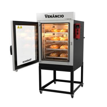 Imagem de Forno Turbo a Gás Venâncio FVT8G Aço Carbono 8 Esteiras Linha Twister Inox 220V