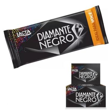 Imagem de Kit com 10 Barras 90g Chocolate Diamante Negro Lacta