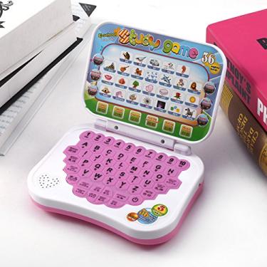 Imagem de Laptop de brinquedo infantil, laptop de aprendizagem infantil de 230g, para estudo de aprendizagem, bebê, crianças, música, melodia, aprendizagem, alfabeto, aprendizagem, alfabeto