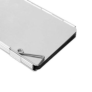 Imagem de Crazy Sales Tela de liga de alumínio para fogão, para-brisa ao ar livre, 10 peças para piquenique ao ar livre (prata)
