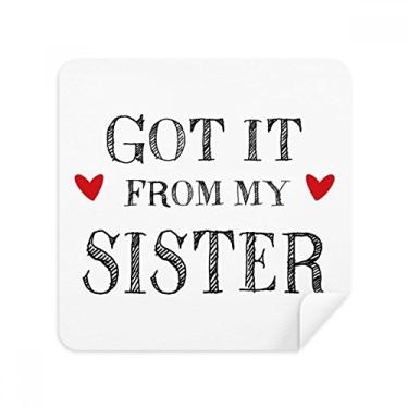 Imagem de For My Family Got It from My Sister Present Glasses Pano de limpeza de tela Tecido de camurça Pacote com 2