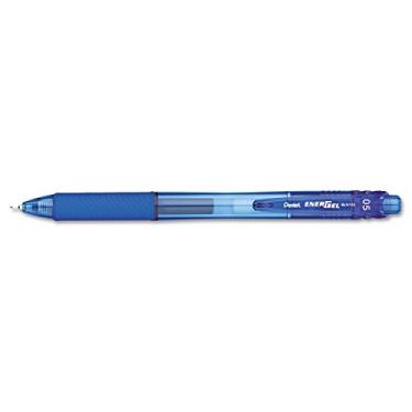 Imagem de Pentel BLN105C EnerGel-X caneta de gel retrátil de rolo de 5 mm, barril azul/tinta, dúzia