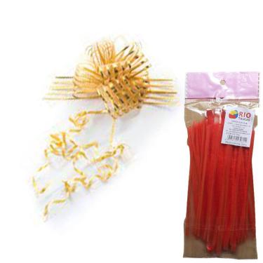 Imagem de Laço Fácil Presente Fita Gravata 5 cm x 1,2 M Cores 5 Peças