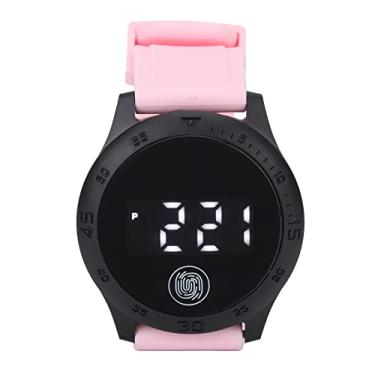 Imagem de Relógio digital, furos ajustáveis ​​estilo coreano, LED transparente, relógio digital para mulheres