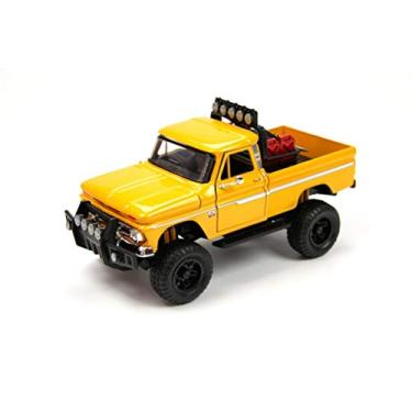 Imagem de 1966 Chevrolet C10 Fleetside Pickup Truck Off Road Yellow 1/24 Diecast Model by Motormax