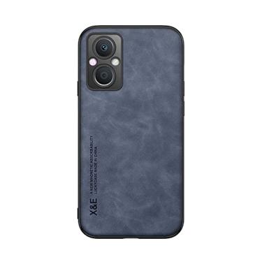 Imagem de Kepuch Silklike Capa para Oppo Reno 7Z/7 Lite/A96 5G(China)/F21 Pro/OnePlus Nord N20 - Case Placa de Metal Embutida para Oppo Reno 7Z/7 Lite/A96 5G(China)/F21 Pro/OnePlus Nord N20 - Azul