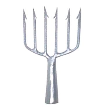 Imagem de Fisga/garfo/arpão para pesca de superfície e mergulho 6 dentes número 5