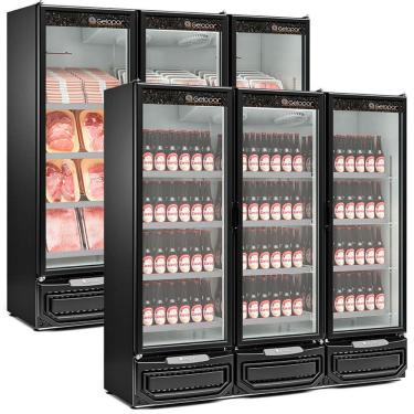 Imagem de Refrigerador/Expositor Vertical Conveniência Cerveja E Carnes GCBC-1450 PR Preto Gelopar 1498 Litros Frost Free