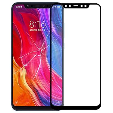 Imagem de HUANGYUNCHAO Acessórios telefônicos Lente de vidro externo da tela frontal com OCA opticamente claro adesivo para xiaomi mi 8 Substituição do telefone celular