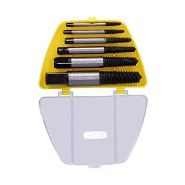 Imagem de Brocas removedoras de parafusos, 6 peças de remoção de parafusos para parafusos de aço para parafusos de madeira para parafusos de ferro