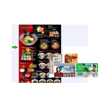 Imagem de Placa de Pvc Crachá Cartão,Cardápio (somente a placa)