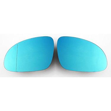 Imagem de Vidro espelhado com pontos cegos e aquecimento azul pintado com asa Euro original para VW MK5 Passat B5.5 B6