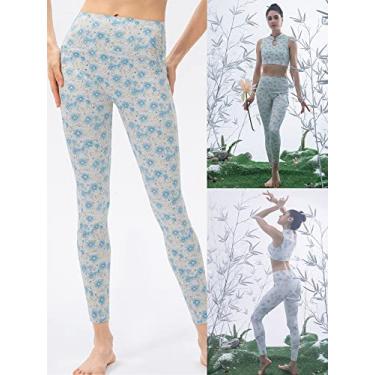 Imagem de Tingpai L ings espo vas fe nas estampadas roupas espo vas justas pa ioga e treino de corrida