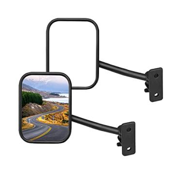 Imagem de JOYTUTUS Espelhos para Wrangler - Fácil de instalar, espelhos laterais de liberação rápida para TJ, JK, JKU (1997-2018)