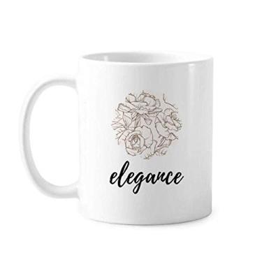 Imagem de Caneca de cerâmica com desenho de linha para plantas, cerâmica e café, xícara de porcelana