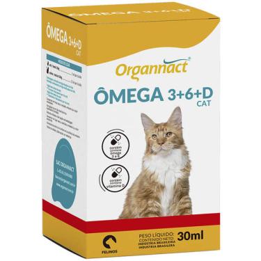 Imagem de Suplemento Vitamínico Organnact Ômega 3+6+D Cat - 30 mL
