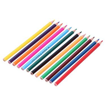 Imagem de Conjunto de lápis de cor, lápis de cor multicolorido 12 peças, materiais de arte, lápis de tinta a óleo para livros de colorir para crianças