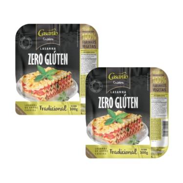 Imagem de Kit com 2 Pacotes de Massa para Lasanha Tradicional sem Glúten de 300g cada - Casarão