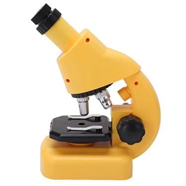 Imagem de Brinquedo de microscópio infantil, brinquedos de microscópio LED Imagem clara para a escola