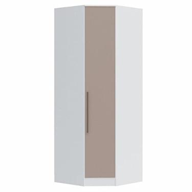 Imagem de Guarda Roupa Modulado Canto Oblíquo 1 Porta Requinte+ Móveis Castro Branco Line/duna Line