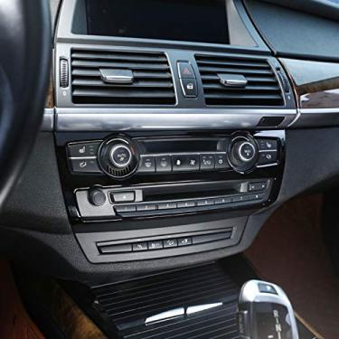 Imagem de JIERS Para BMW X5 X6 E70 E71 2008-2013, acessórios de acabamento de moldura de botão para decoração de ar condicionado ABS para carro