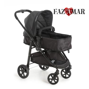 Imagem de Carrinho Moisés Olympus New Black Galzerano NBL - MODELO 2022