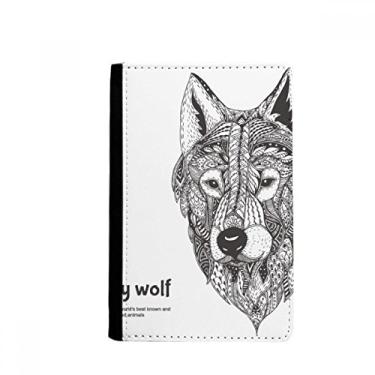 Imagem de Carteira porta-cartões Gray Wolf Friend Company Gentleman Porta-passaporte Notecase Burse