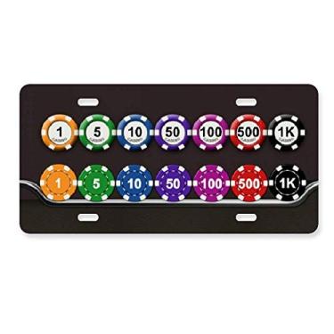 Imagem de DIYthinker Ilustração de arranjo lateral com fichas para decoração de carro, acessório de aço inoxidável