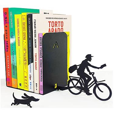 Imagem de Porta Livro O Carteiro Chegou Correios Aço Aparador Cd Dvd