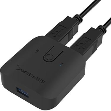 Imagem de Sabrent Interruptor de compartilhamento USB 3.0 para vários computadores e periféricos indicadores de dispositivos LED (USB-SW30)