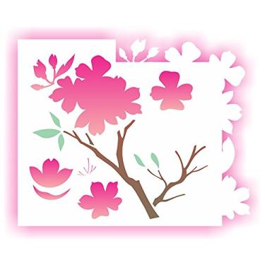 Imagem de Stencil de Acetato para Pintura OPA 20 x 25 cm –1705 – Flor de Cerejeira