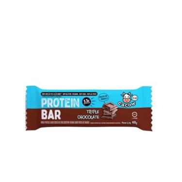 Imagem de Barra Proteica Sabor Triple Chocolate 40g Cacow